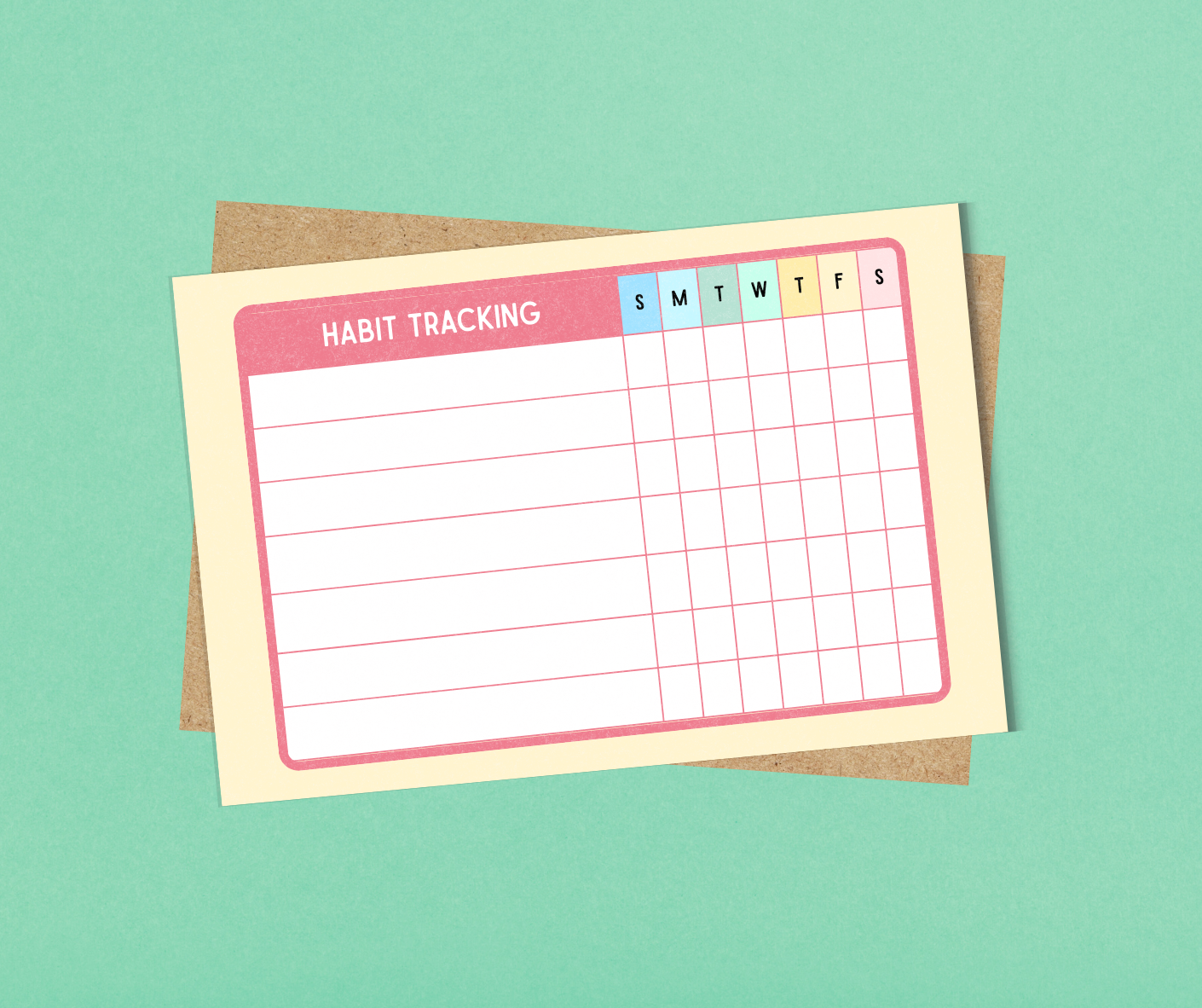 Habit Tracker Notepad