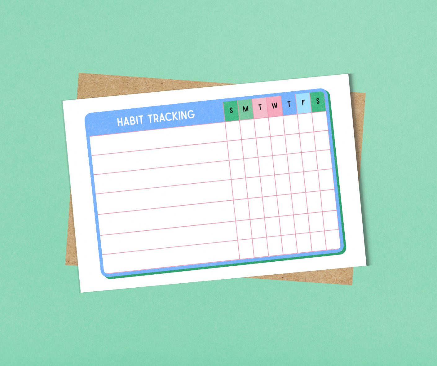 Habit Tracker Notepad