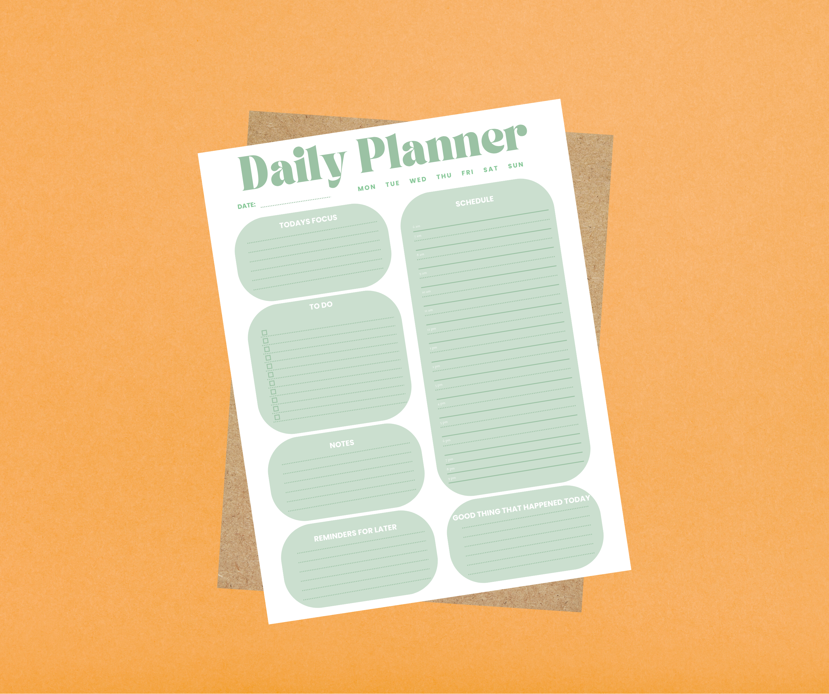 Daily Planner Notepad