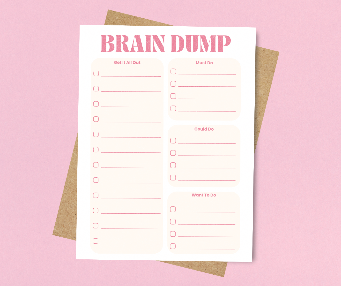 Brain Dump Notepad