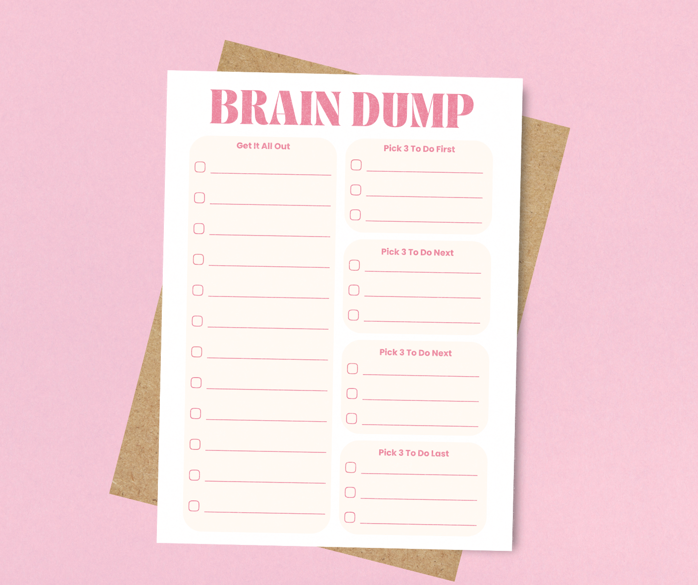 Brain Dump Notepad