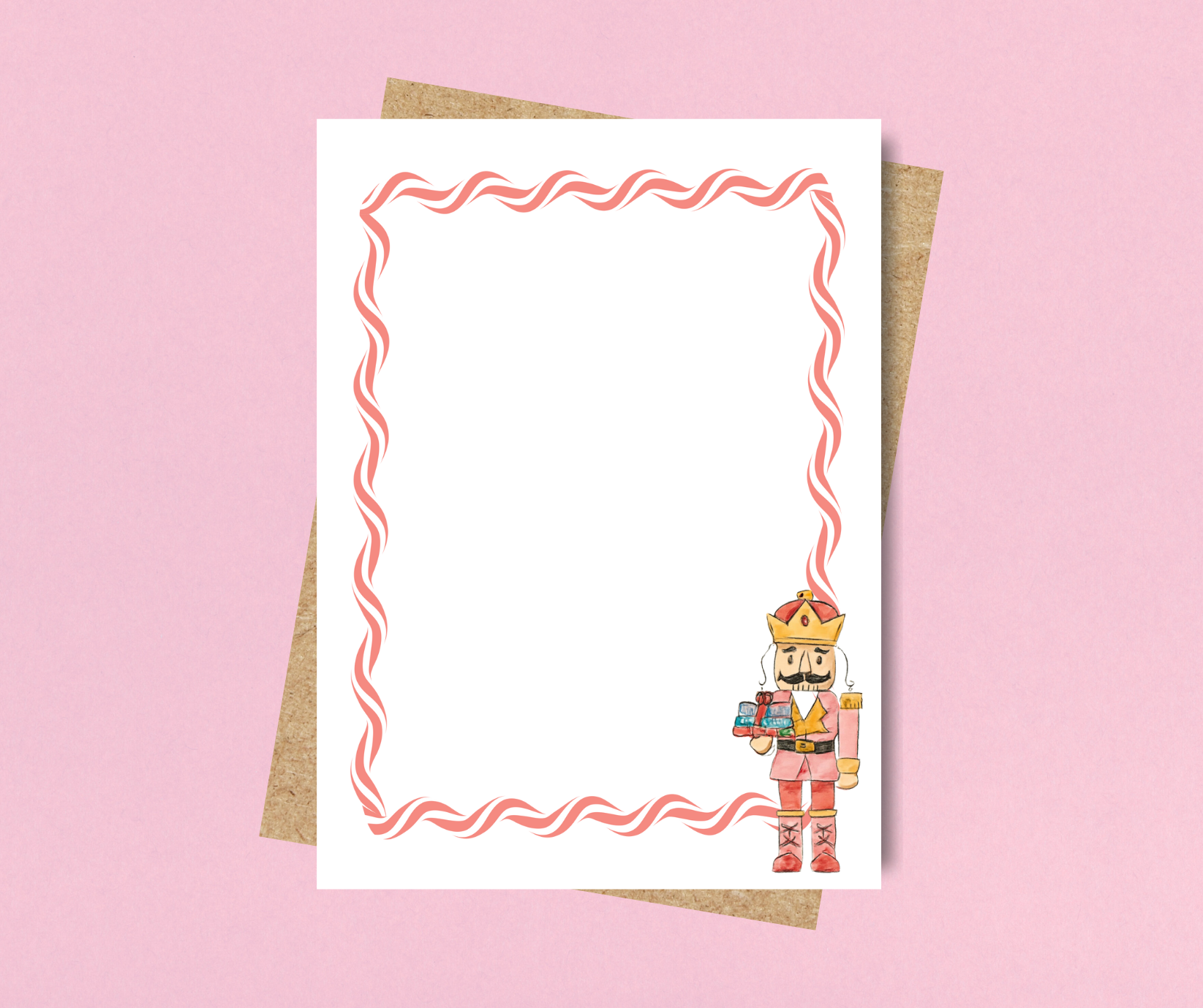 Nutcracker Christmas Notepad