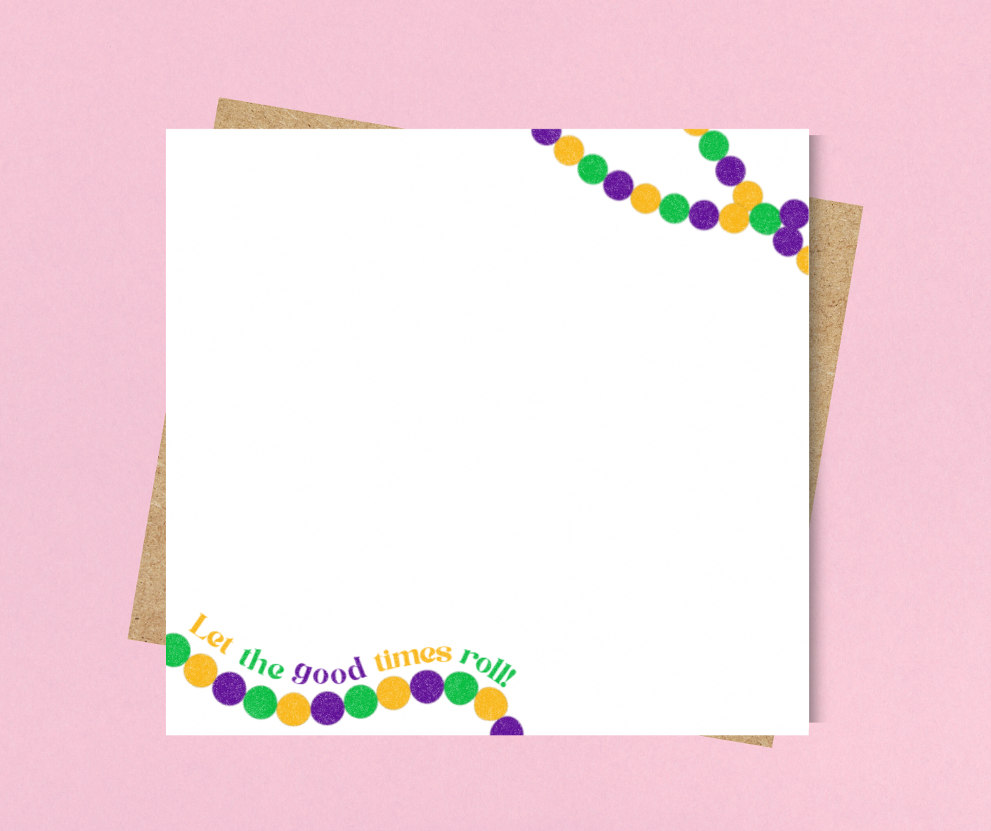 Mardi Gras Notepad