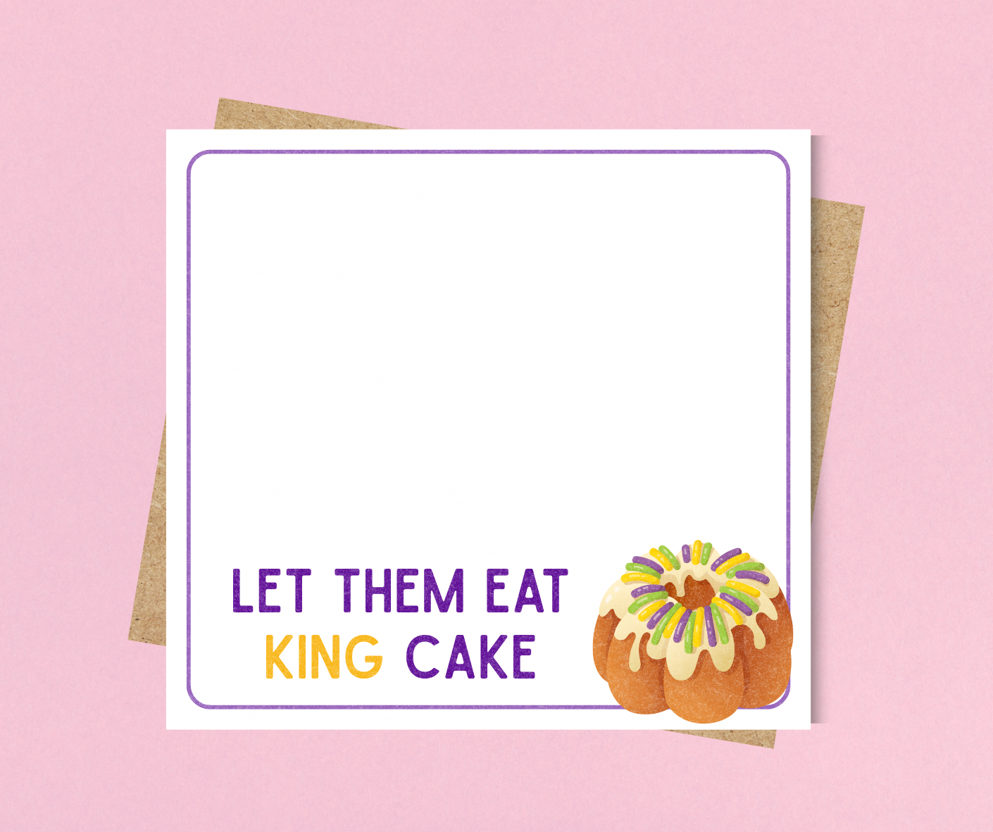 King Cake Notepad