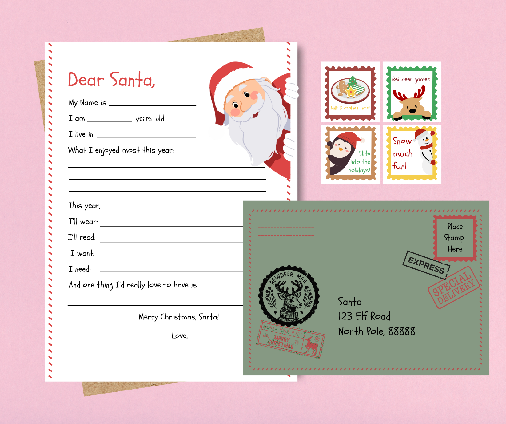 Dear Santa Letter Kit