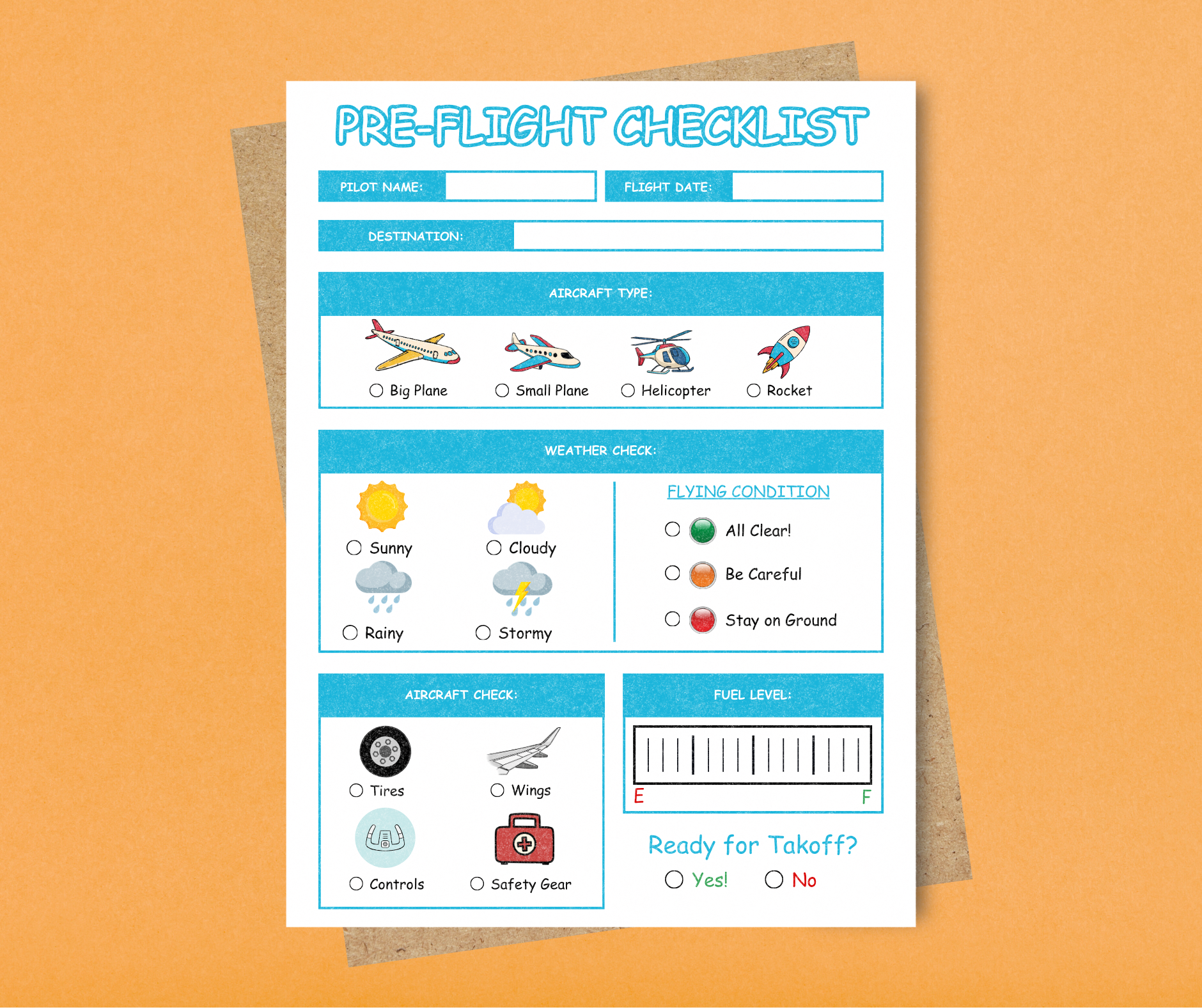 Kids Pretend Play Notepads