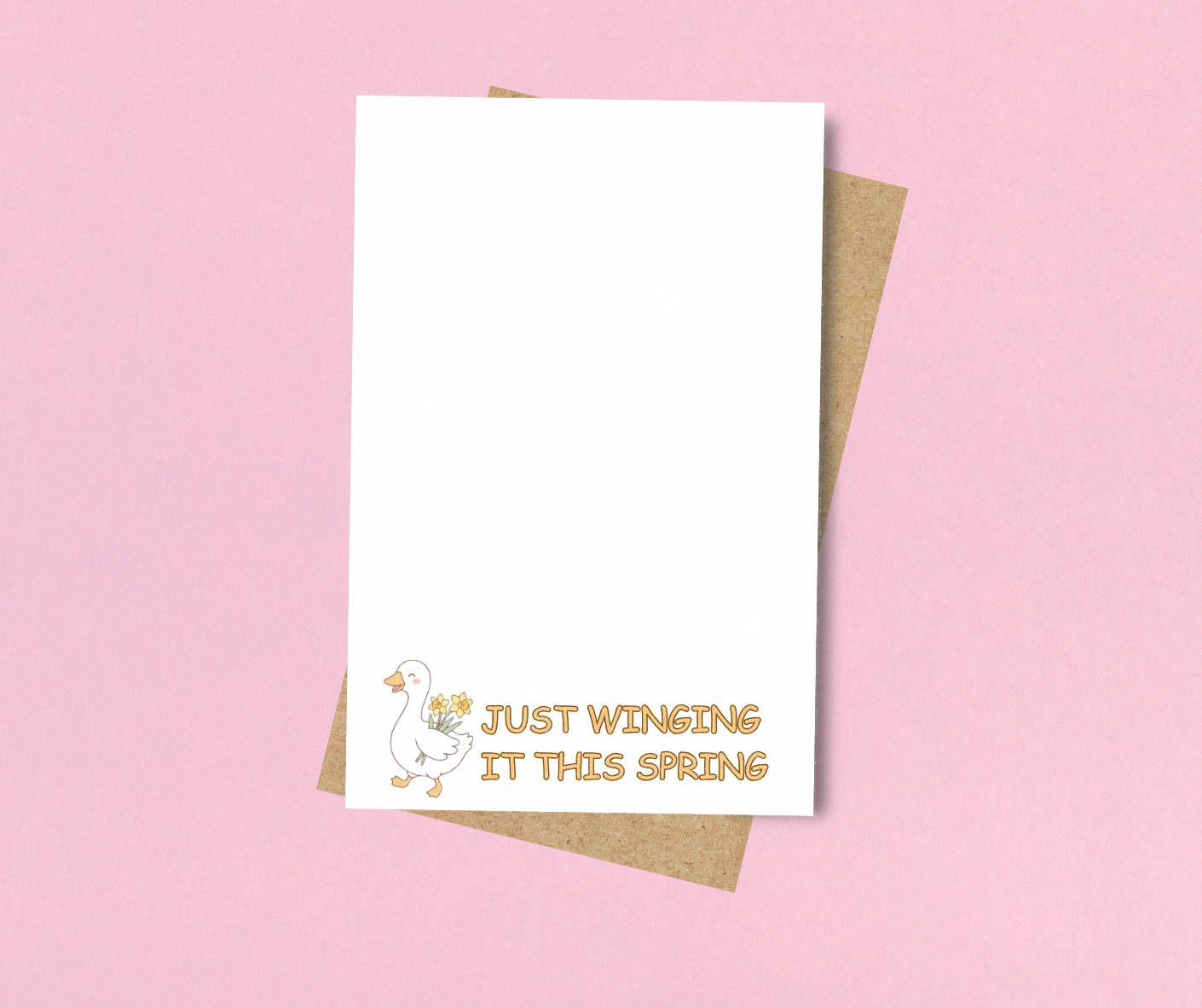 Spring Goose Notepad