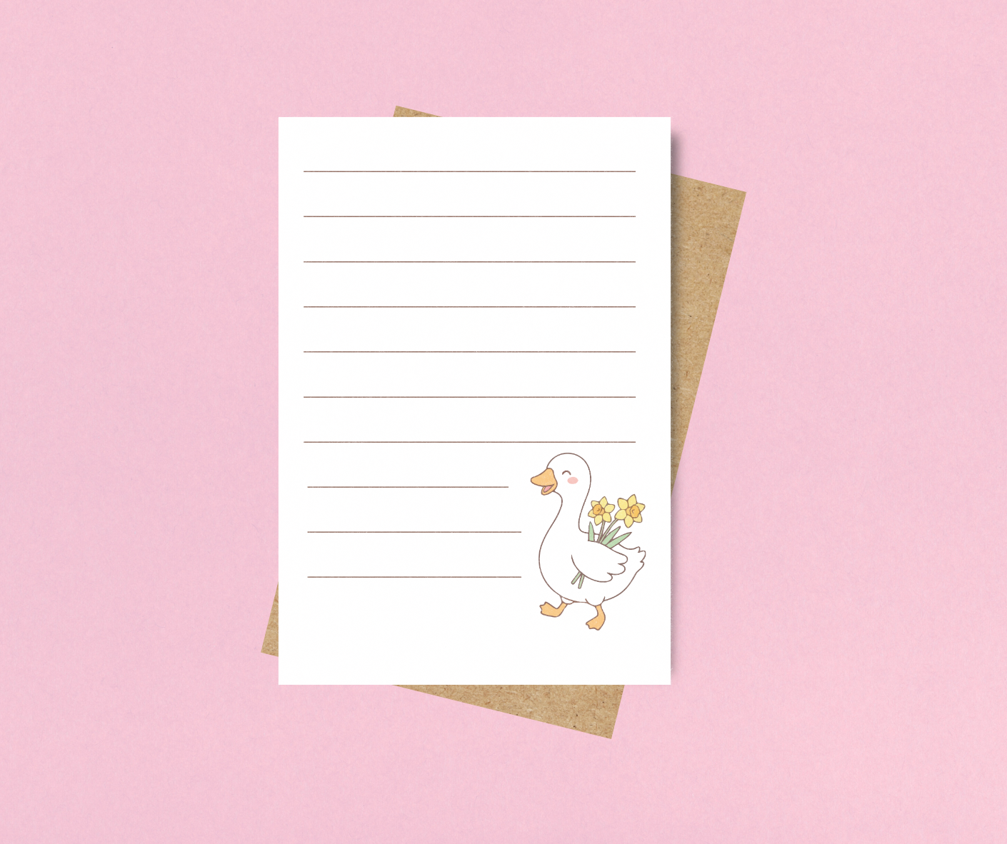 Spring Goose Notepad
