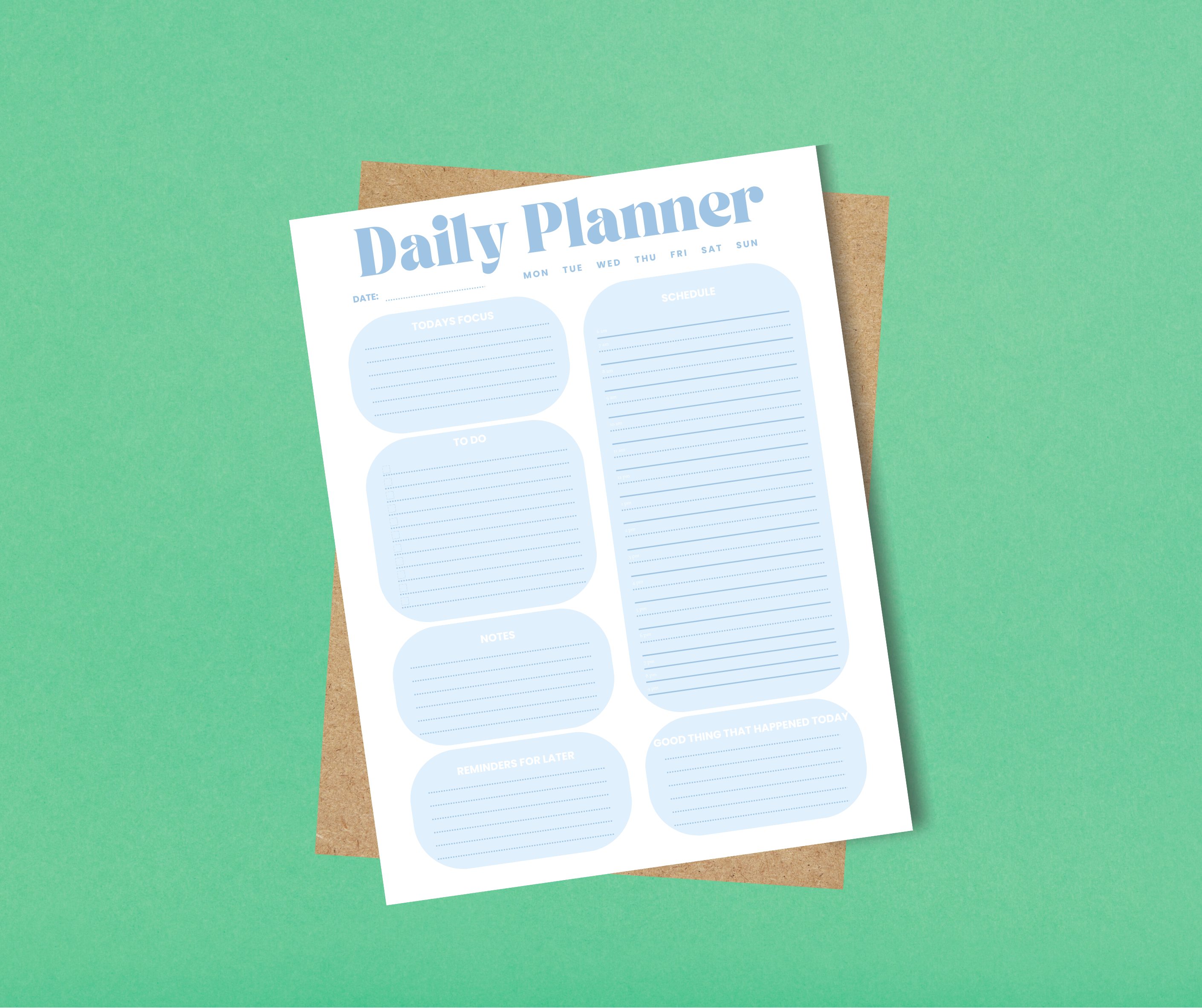 Daily Planner Notepad