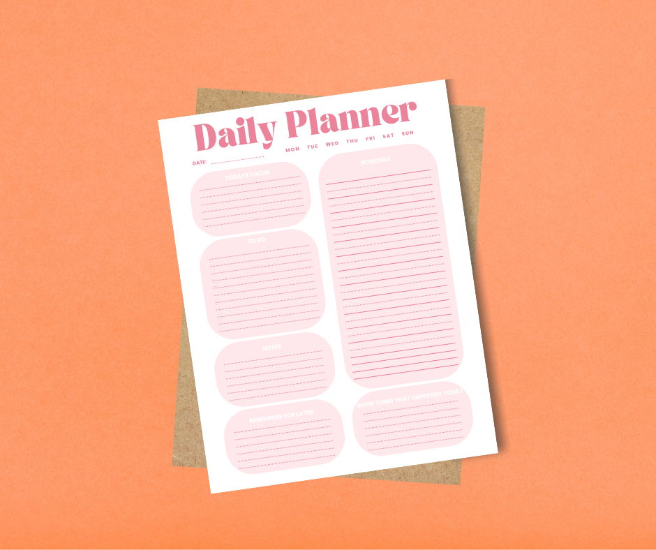 Daily Planner Notepad